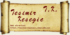 Tešimir Kesegić vizit kartica